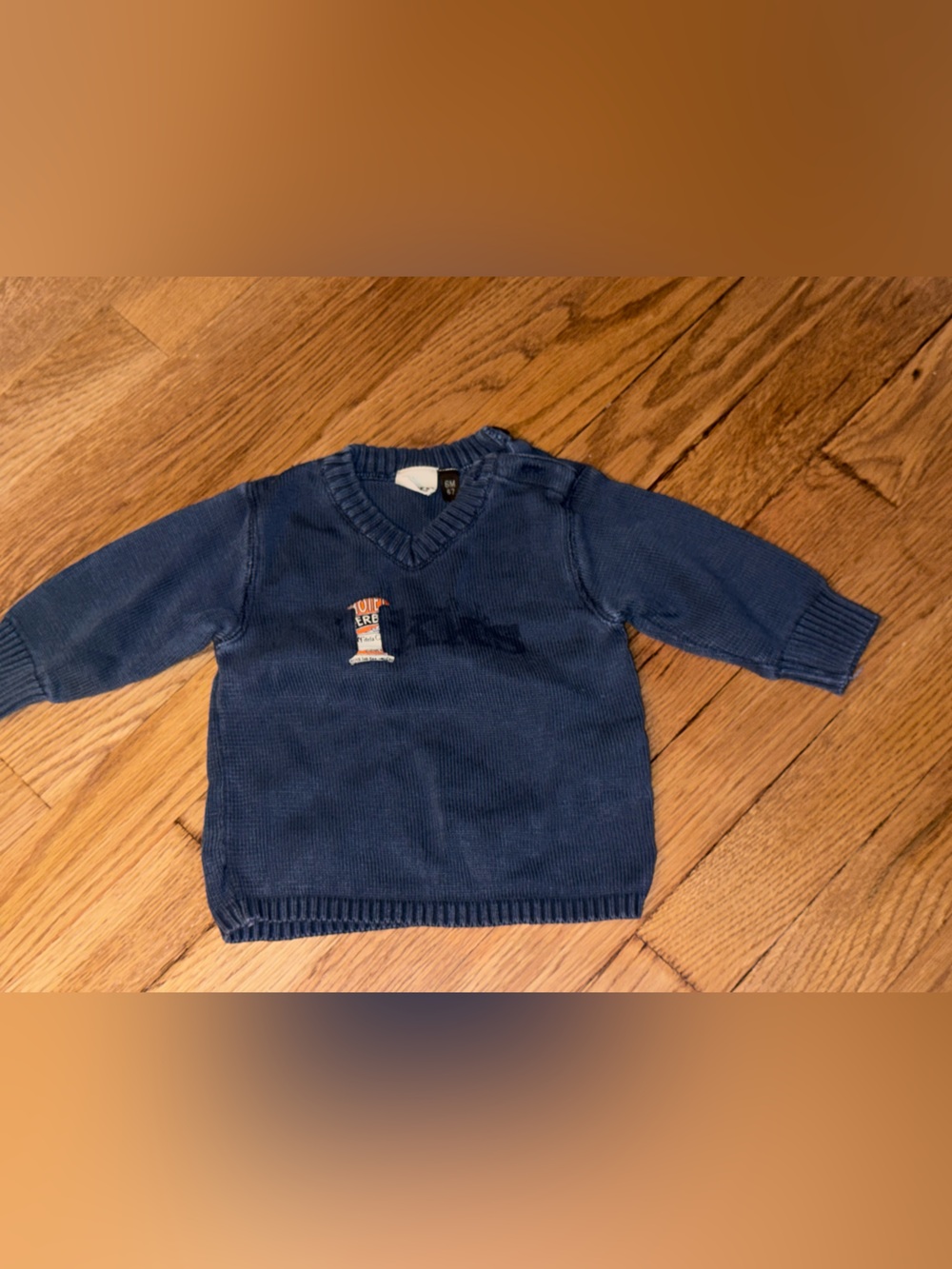 IKKS Blue Knit Baby Sweater